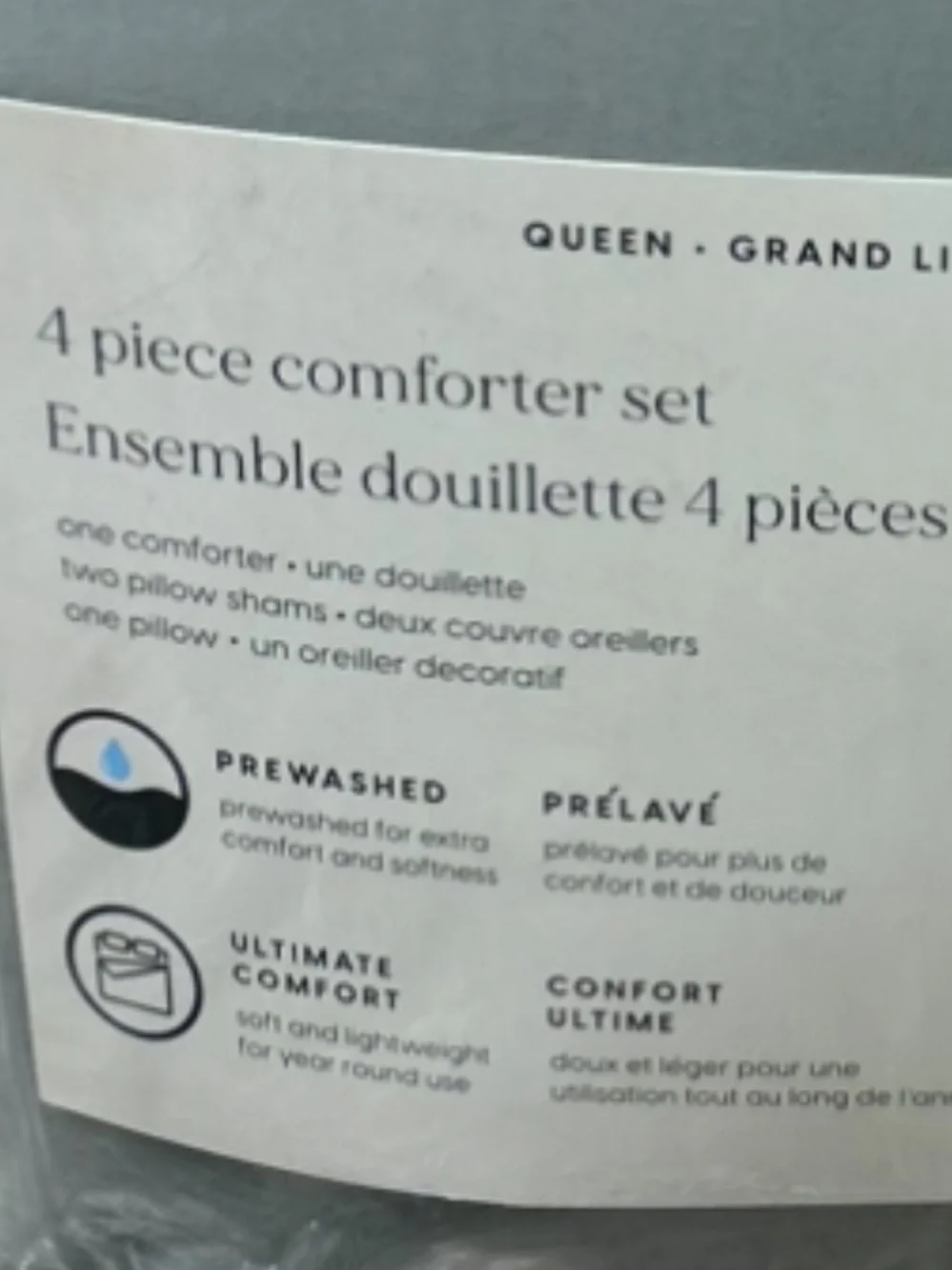 Rowan Lane Sage Green Queen 4 Piece Comforter Set